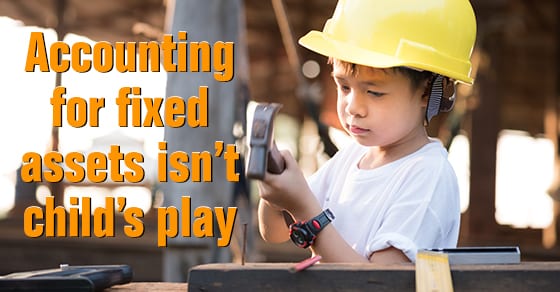 Child with hammer at job site