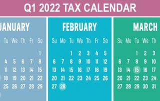 Q1 2022 Tax Calendar